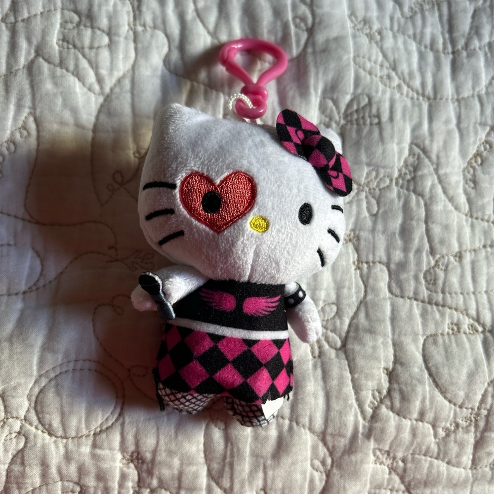Hello Kitty Pink and Black Keychain
